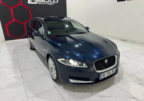 Jaguar XF cena 35700 przebieg: 206042, rok produkcji 2013 z Drezdenko małe 407